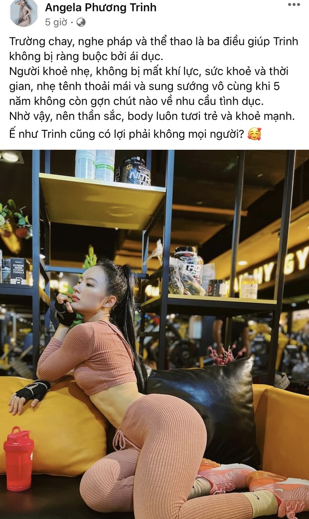 Angela Phương Trinh: 5 năm không còn gợn chút nào về tình dục nên thần sắc, body tươi trẻ, khỏe mạnh - Ảnh 2.