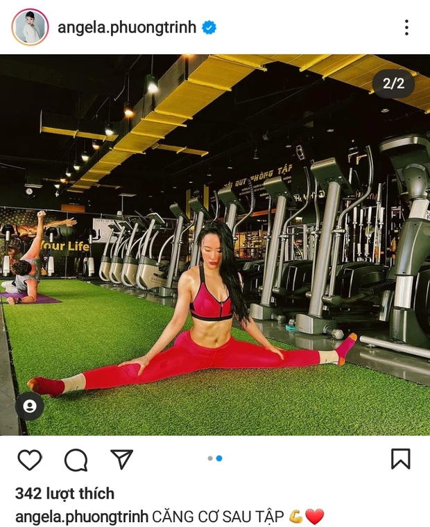 Angela Phương Trinh đầu tóc rũ rượi, mặt đỏ bừng tại phòng tập, nhìn body khủng hiện tại mà giật mình - Ảnh 2. Angela Phương Trinh đầu tóc rũ rượi, mặt đỏ bừng tại phòng tập, nhìn body khủng hiện tại mà giật mình - Ảnh 2.