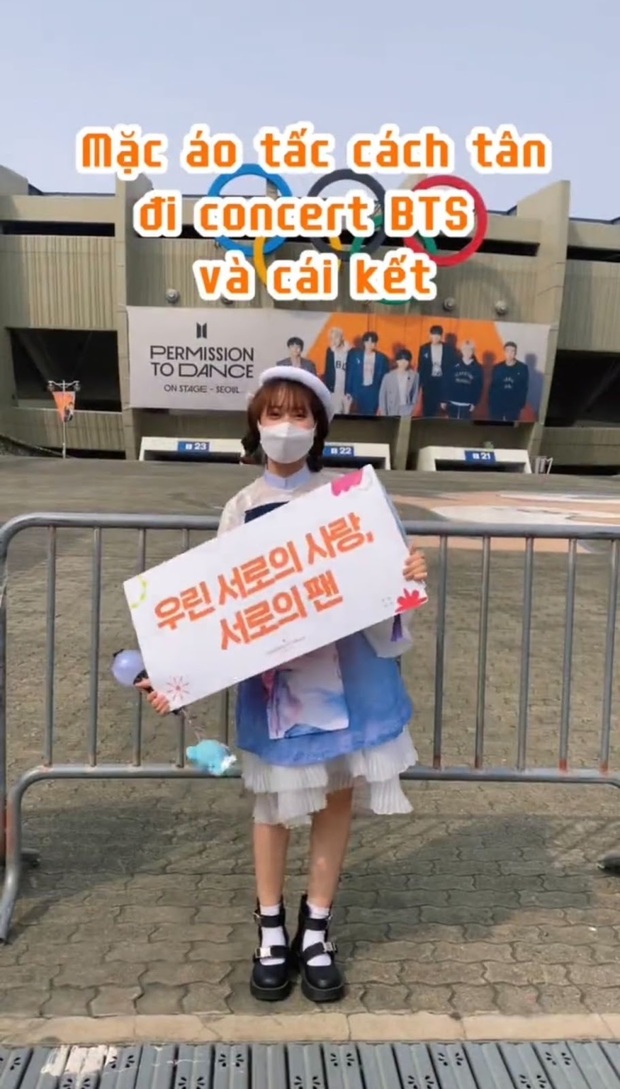 Fan nữ người Việt diện trang phục cách tân đi concert BTS và cái kết khiến cả triệu ARMY ghen tỵ! - Ảnh 3.