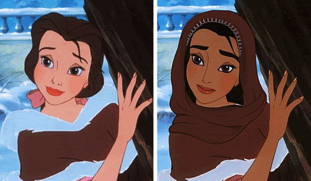 Khi hội công chúa Disney lũ lượt “đổi quốc tịch”: Elsa tóc nâu môi trầm vẫn ngầu xỉu, Bạch Tuyết makeup hơi lố đấy! - Ảnh 4.