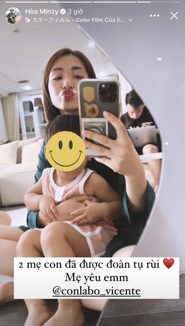Hoà Minzy gặp lại con trai sau nhiều ngày xa cách, 1 câu nói gây xúc động mạnh - Ảnh 2. Hoà Minzy gặp lại con trai sau nhiều ngày xa cách, 1 câu nói gây xúc động mạnh - Ảnh 2.