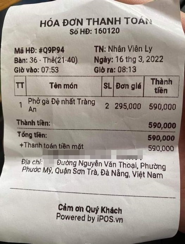 Thực hư 2 tô phở giá gần 600.000 đồng ở Đà Nẵng - Ảnh 1.