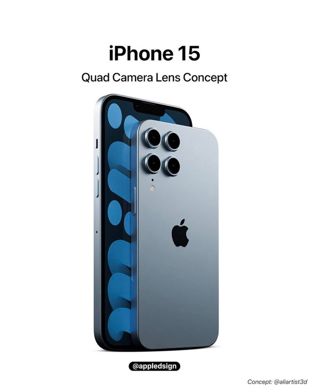 iPhone 14 chưa ra mắt, iPhone 15 đã trình làng với concept 4 mắt đẹp nhức nhối - Ảnh 1.