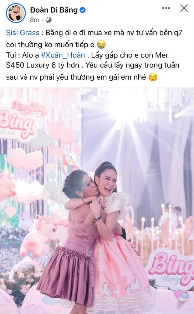 Em gái đi mua ô tô bị coi thường, Đoàn Di Băng bắt tậu luôn con Mẹc 6 tỷ cho bõ tức và nói luôn 1 câu thể hiện đẳng cấp - Ảnh 1. Em gái đi mua ô tô bị coi thường, Đoàn Di Băng bắt tậu luôn con Mẹc 6 tỷ cho bõ tức và nói luôn 1 câu thể hiện đẳng cấp - Ảnh 1.