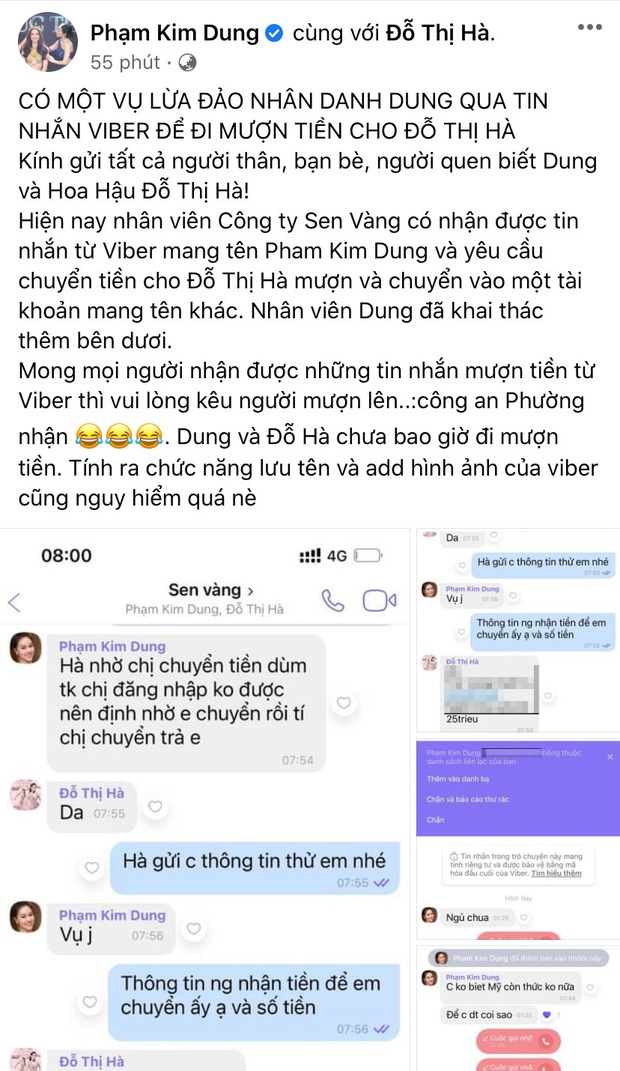 Đỗ Hà và bà trùm Hoa hậu dính vào chiêu thức lừa đảo vô cùng tinh vi, nhân viên công ty giật mình về cuộc gọi lúc 7h sáng - Ảnh 2. Đỗ Hà và bà trùm Hoa hậu dính vào chiêu thức lừa đảo vô cùng tinh vi, nhân viên công ty giật mình về cuộc gọi lúc 7h sáng - Ảnh 2.