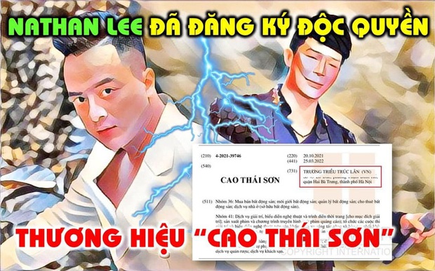 Chuyện như đùa: Nathan Lee đăng kí sử dụng độc quyền thương hiệu Cao Thái Sơn? - Ảnh 2.