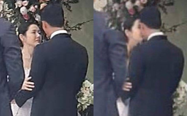 It's no longer a joke, a close-up video of Hyun Bin and Son Ye Jin kissing in the super wedding is here!  - Photo 5.