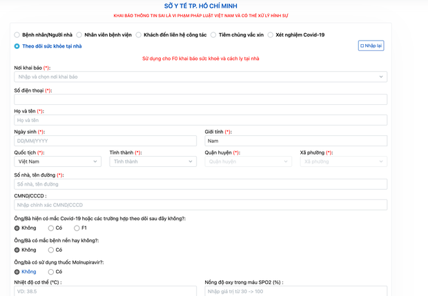 Cách khai báo F0 online ngay tại nhà, thuận tiện nhanh chóng - Ảnh 3.