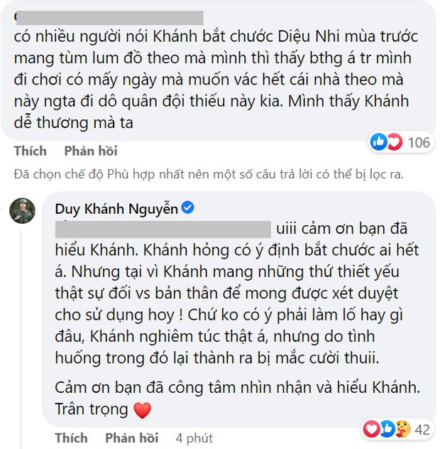 Duy Khánh lên tiếng khi bị chê lố, giả trân, bắt chước Diệu Nhi ở Sao Nhập Ngũ - Ảnh 4. Duy Khánh lên tiếng khi bị chê lố, giả trân, bắt chước Diệu Nhi ở Sao Nhập Ngũ - Ảnh 4.