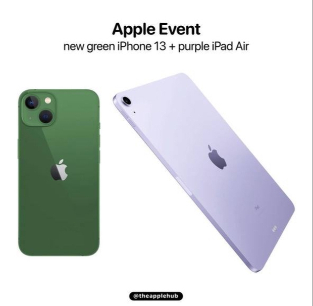 Đây là 2 màu mới của iPhone 13 và iPad sẽ xuất hiện trong sự kiện Apple đêm nay! - Ảnh 2.