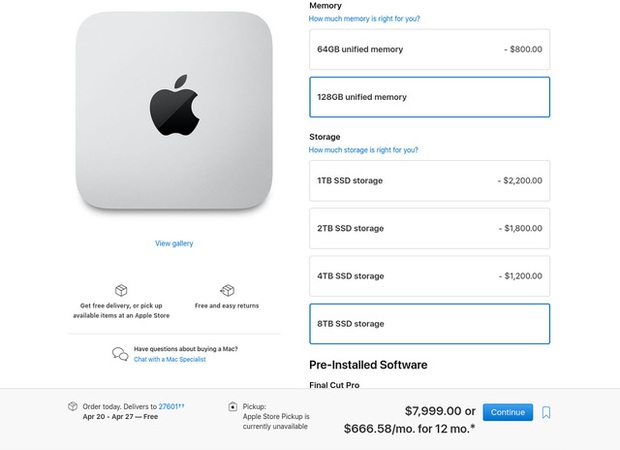 Mac Studio bản max option có giá gần 200 triệu - Ảnh 3.