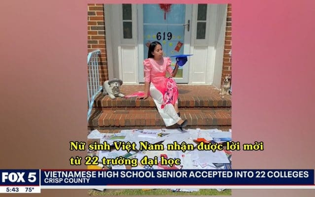 Nữ sinh 17 tuổi gốc Việt đỗ 22 trường đại học danh giá, được vinh danh trên truyền hình Mỹ - Ảnh 1.