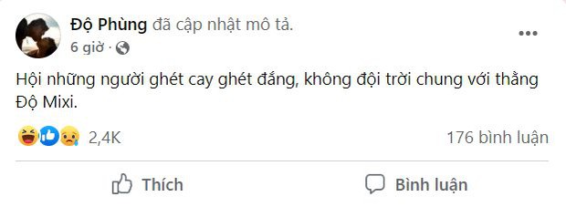 Tự lập group anti-fan chính mình, Độ Mixi khiến dân mạng cười không nhặt được mồm với lý do hết sức khó hiểu - Ảnh 3.