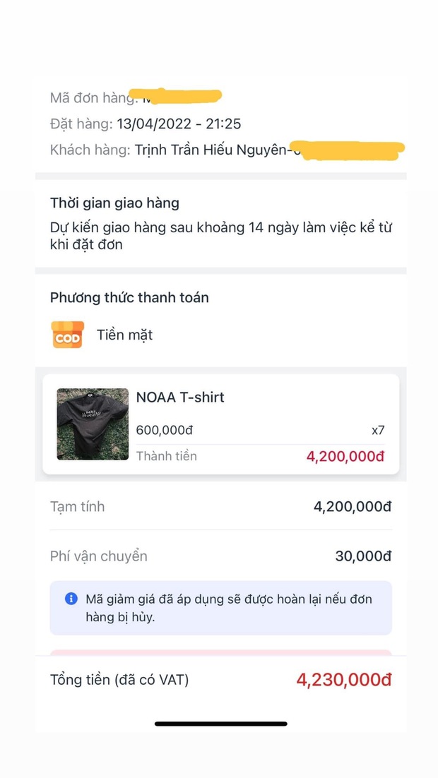 Shop Sơn Tùng bán áo vẽ tay 600k/ chiếc: Người chốt phát 100 đơn, người quyết không mua vì soi ra vết rách lỗi như hàng chợ - Ảnh 4.