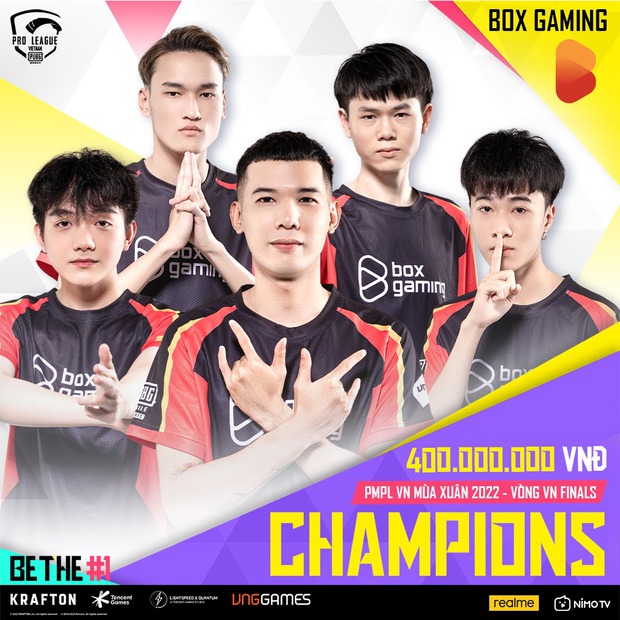 Nhà vua BOX Gaming trở lại với chức vô địch PUBG Mobile Pro League Việt Nam Mùa Xuân 2022, ẵm trọn 400 triệu đồng tiền thưởng! - Ảnh 1.