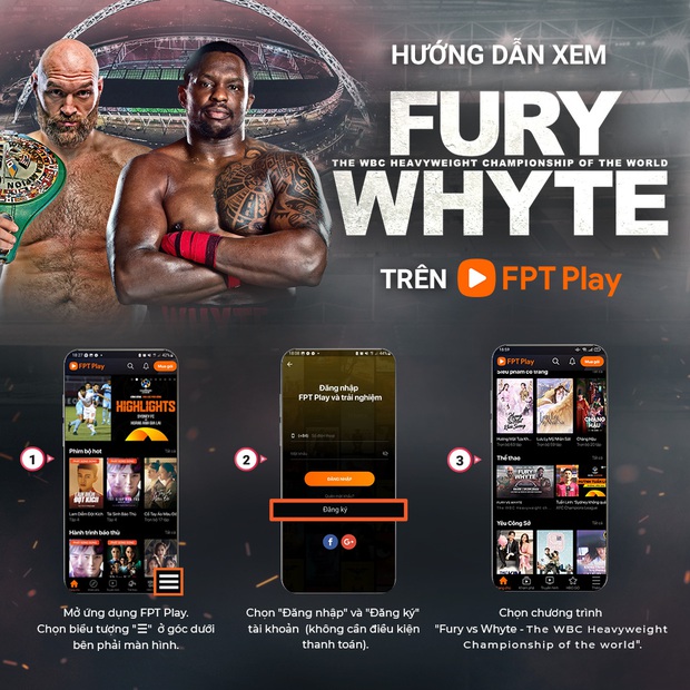 Siêu cặp đấu Tyson Fury - Dillian Whyte tranh đai thế giới trên FPT Play - Ảnh 4.