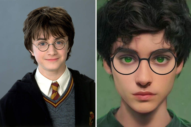 Sốc visual dàn nhân vật Harry Potter hóa người thật: Hermione xấu nhất dàn nữ, Ron bị dìm hàng ác ý? - Ảnh 1.