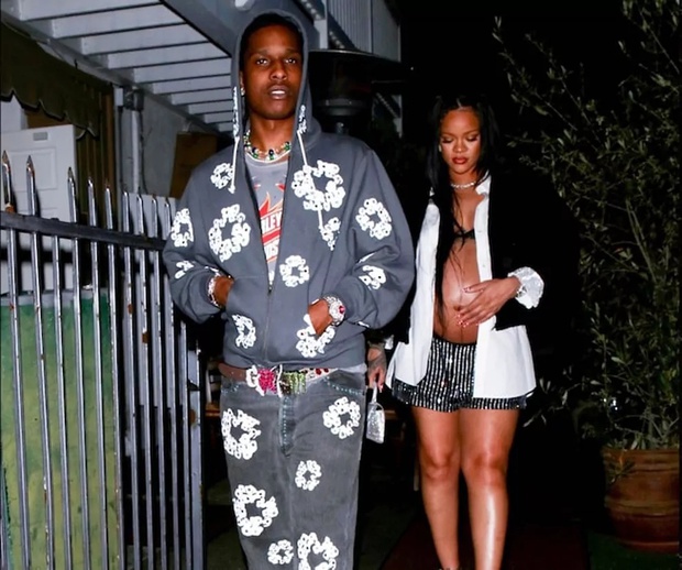 Rihanna và ASAP Rocky lần đầu xuất hiện sau vụ bị cảnh sát mai phục bắt khẩn cấp vì bắn người, biểu cảm của cặp đôi gây lo lắng - Ảnh 5.