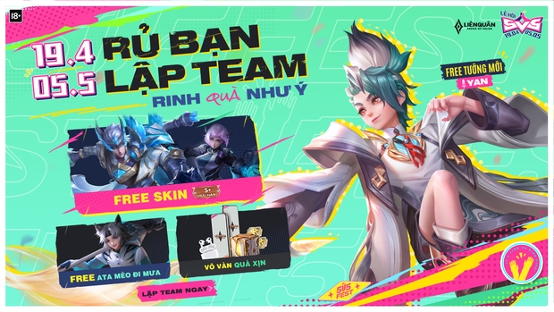 Liên Quân Mobile: Tổng hợp sự kiện khủng dịp 30/4, game thủ nhận miễn phí tướng VIP và 2 skin - Ảnh 1.