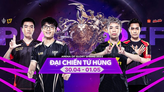 Playoffs ĐTDV mùa Xuân 2022: Tứ hùng đại chiến, ai sẽ là nhà vua tiếp theo của Liên Quân Mobile Việt Nam? - Ảnh 1.