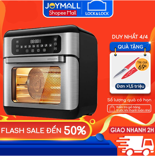 Ối giời ơi, bão sale 4/4 đập vào mặt: Nồi chiên không dầu Philips giá còn hơn 1 triệu, máy nướng bánh mì Lock&Lock nay chỉ 516k - Ảnh 9. Ối giời ơi, bão sale 4/4 đập vào mặt: Nồi chiên không dầu Philips giá còn hơn 1 triệu, máy nướng bánh mì Lock&Lock nay chỉ 516k - Ảnh 9.