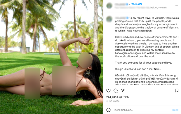 Xin lỗi trên Facebook xong, nữ du khách hở bạo sang Instagram đăng 1 ảnh sexy khác, cũng chụp tại… Hội An? - Ảnh 3.