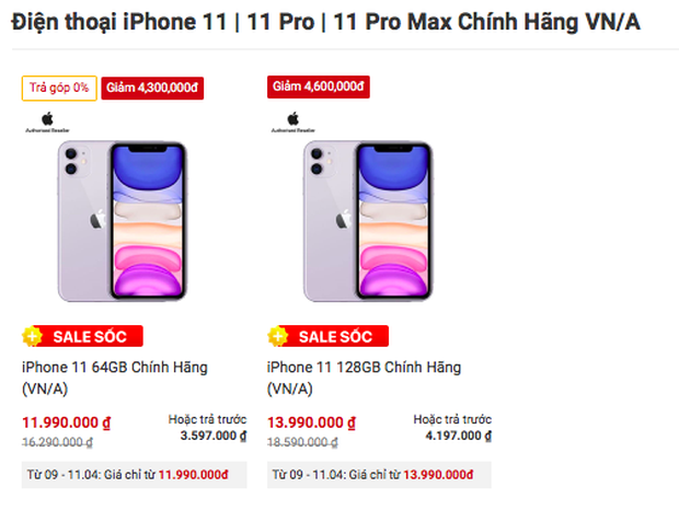 iPhone 11 tiếp tục giảm giá khủng, rẻ nhất kể từ khi model này ra mắt! - Ảnh 1.