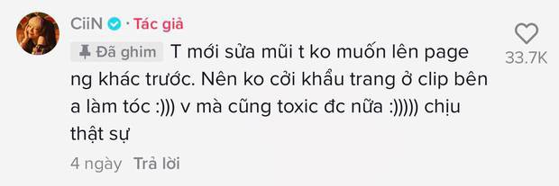 CiiN vừa công khai clip sửa mũi, tình tin đồn phản ứng thế nào? - Ảnh 3.