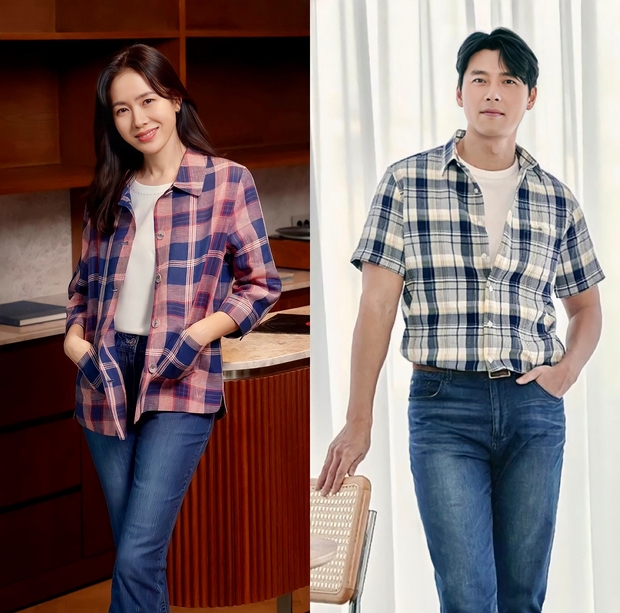 Vợ chồng Hyun Bin - Son Ye Jin diện đồ đôi xuất hiện sau tuần trăng mật - Ảnh 1.