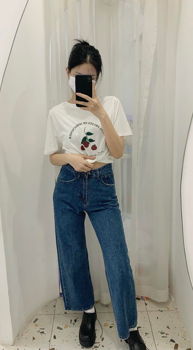 Ghé các shop bán quần jeans ở Hà Nội, mình gom được 10 mẫu đáng mua: Vừa kéo chân lại ăn gian vòng 3 siêu đỉnh - Ảnh 11.