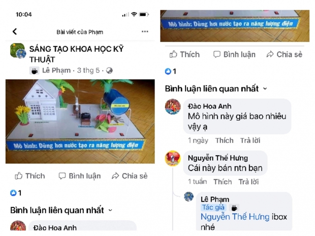 Đề tài khoa học kỹ thuật của học sinh mua bán công khai trên các chợ online - Ảnh 1.