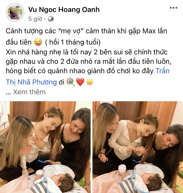 Nhã Phương và Hoàng Oanh tụ họp kết sui gia: Hội mẹ bỉm thi nhau đọ sắc nhưng spotlight là phản ứng 2 nhóc tỳ! - Ảnh 2.