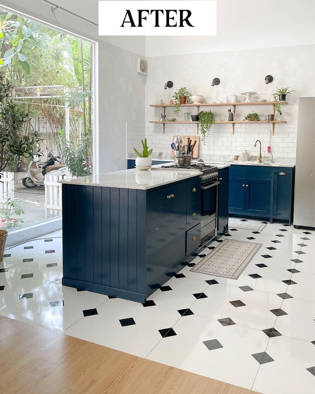 Thay vì tốn 10 triệu mua gạch mosaic thật, blogger hướng dẫn cách tự làm tại nhà vẫn đẹp kiểu chanh sả mà chỉ tốn 250k - Ảnh 3.