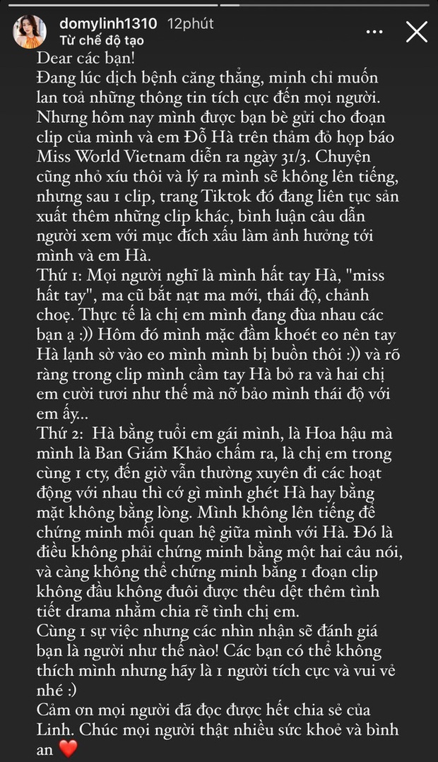 Revealing the clip Do My Linh suddenly threw Thuy Tien's hand, the twist then clarified the relationship between the two queens - Photo 8.