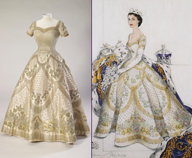 Sự thật đáng kinh ngạc về chiếc váy mang tính lịch sử của Nữ hoàng Anh trong lễ đăng quang cách đây 70 năm - Ảnh 3.