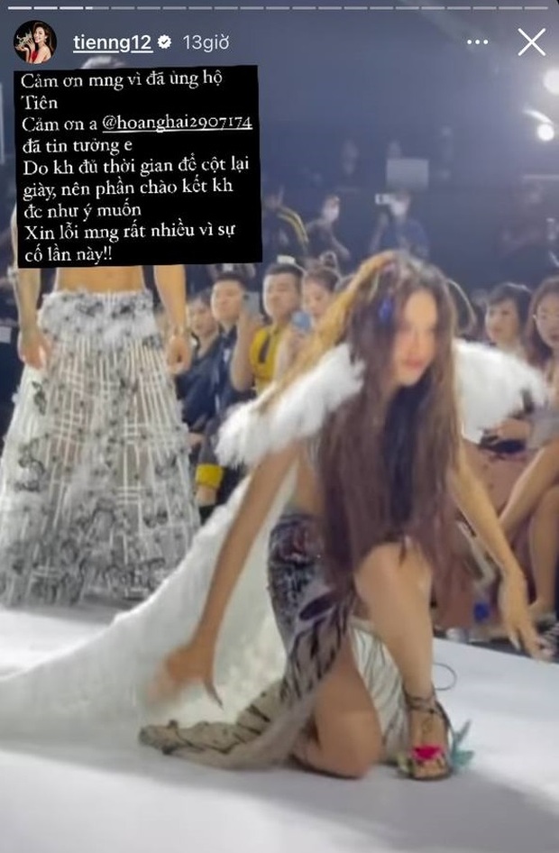 3 người mẫu vấp ngã tại sàn diễn Tuần lễ thời trang Quốc tế Việt Nam - Ảnh 4.