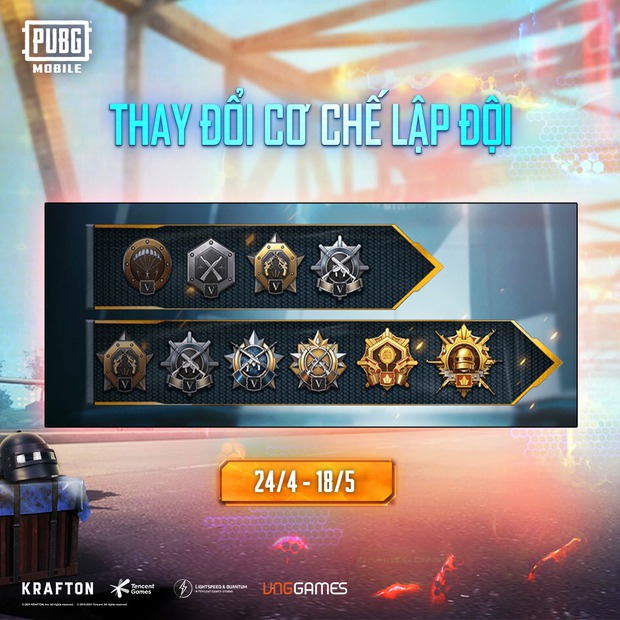 PUBG Mobile bất ngờ thay đổi cơ chế lập đội, game thủ đồng loạt hưởng ứng: Thử thách 6 ngày 6 đêm dual cùng chí tôn, gét gô! - Ảnh 1. PUBG Mobile bất ngờ thay đổi cơ chế lập đội, game thủ đồng loạt hưởng ứng: Thử thách 6 ngày 6 đêm dual cùng chí tôn, gét gô! - Ảnh 1.