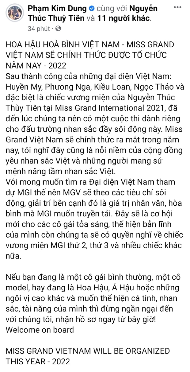 Sau chiếc vương miện lịch sử của Thùy Tiên, Miss Grand Vietnam chính thức khởi động, hé lộ tiêu chí và mục tiêu khiến netizen rần rần - Ảnh 2.
