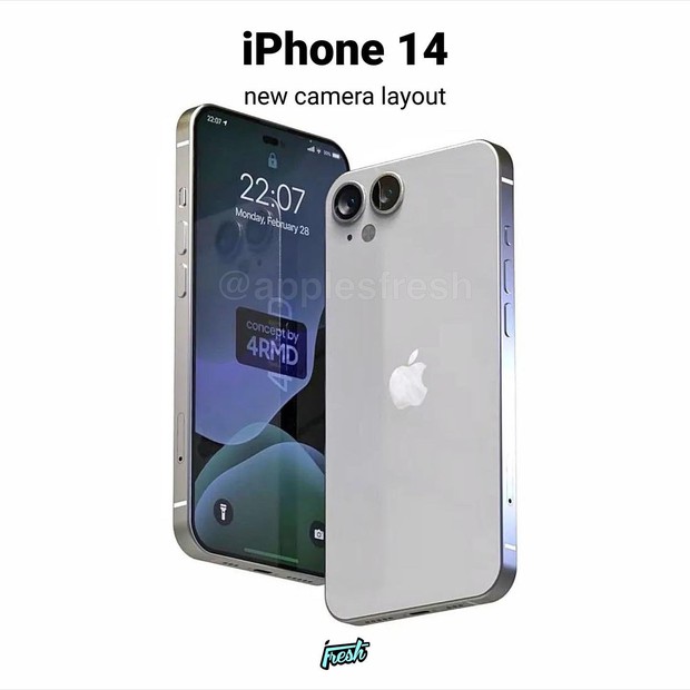 Ngắm iPhone 14 với thiết kế cực kỳ lạ mắt, gọn gàng hơn hẳn phiên bản cũ - Ảnh 4.