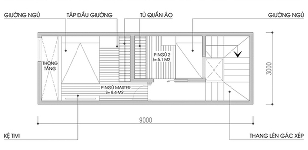 Tư vấn thiết kế và bố trí nội thất nhà ống rộng 27m² cho gia đình 3 người - Ảnh 2.