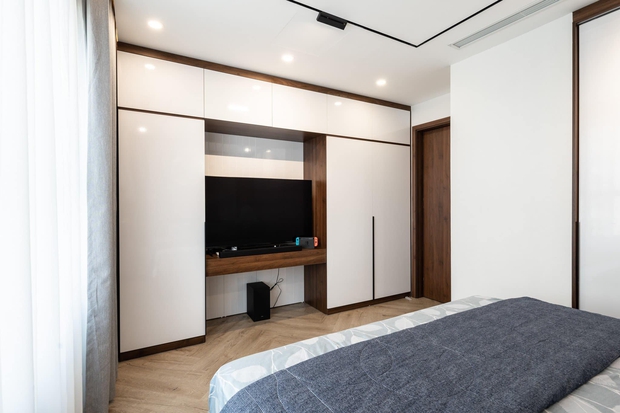 Căn hộ 160m² với 3 phòng ngủ theo phong cách luxury hết chi phí 3 tỷ của cặp vợ chồng ở Hà Nội - Ảnh 10.