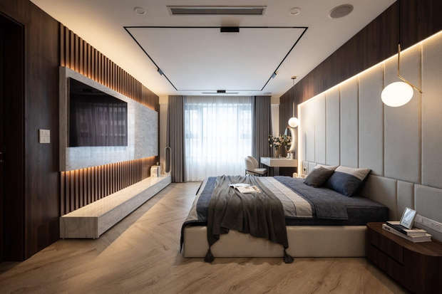 Căn hộ 160m² với 3 phòng ngủ theo phong cách luxury hết chi phí 3 tỷ của cặp vợ chồng ở Hà Nội - Ảnh 11.