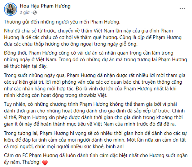 Hoa hậu Phạm Hương lần đầu tiết lộ kế hoạch khi về Việt Nam - Ảnh 2.