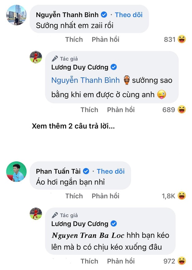 Đối đáp bất ngờ với dàn cầu thủ, Lương Duy Cương đích thị là bậc thầy thả thính của U23 Việt Nam - Ảnh 3.