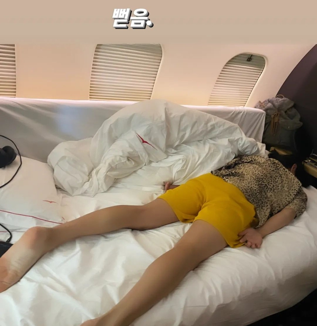 Lisa (BLACKPINK) and V (BTS) released a series of photos on a shared plane to France, but why is it so different?  - Picture 10.