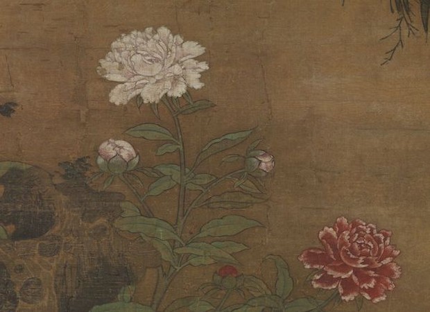 Hoa nở trong Cố cung - Thược dược: Loài hoa tháng Năm hiện lên đầy tinh tế trong tranh cổ Trung Quốc - Ảnh 3.