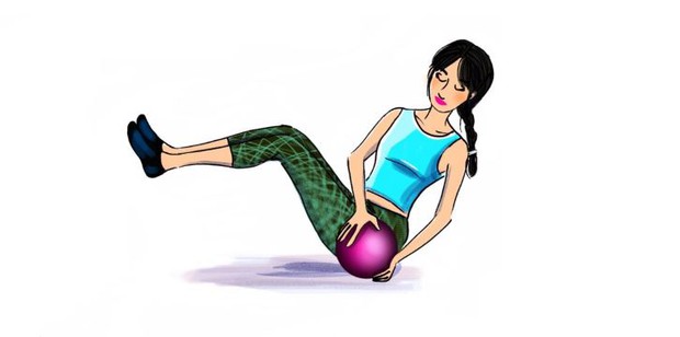 5 bài tập với bóng giúp tăng cường cơ bắp - Ảnh 4.