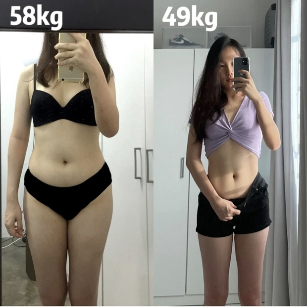 Từ 58kg xuống 49kg, cô gái người Malaysia chia sẻ bí quyết cải thiện vóc dáng khiến ai nấy đều thán phục - Ảnh 1.