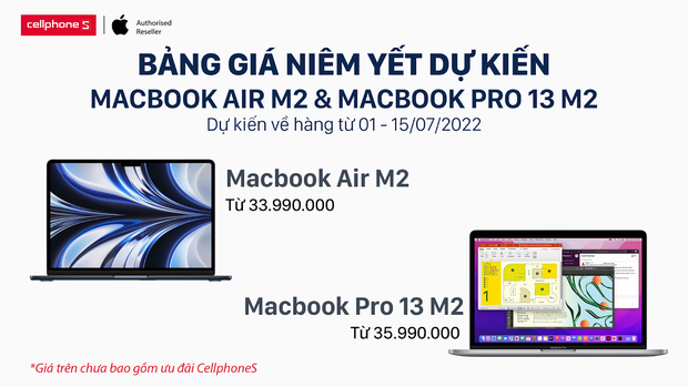 MacBook Air M2 mới về Việt Nam sẽ có giá hơn 30 triệu đồng - Ảnh 3.