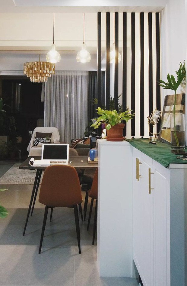 The young girl boldly renovates herself, turning the apartment into a fresh garden - Photo 5. The young girl boldly renovates herself, turning the apartment into a fresh garden - Photo 5.